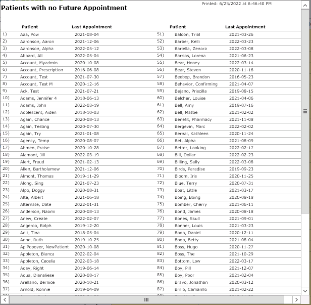 Screenshot for Calendar Reports Overview
