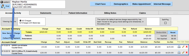 Screenshot for Allow Mixed Billable and Non-Billable Codes on Claims