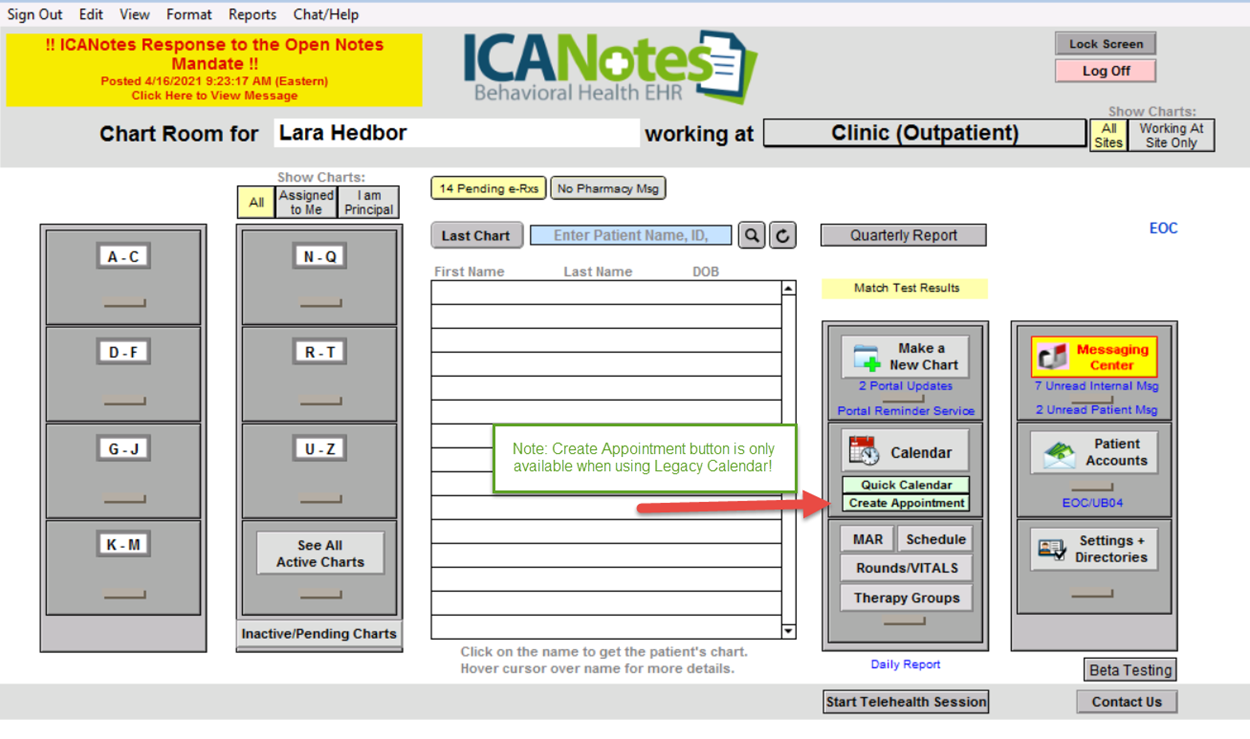 Screenshot for Fastest Way to Schedule a Patient