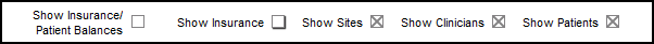 Screenshot for Patient Accounts Reports