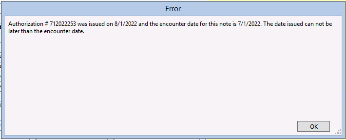 Screenshot for How to Enter Managed Care Authorizations