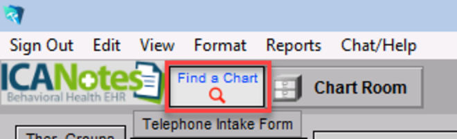 Find a Chart in the Chart Face