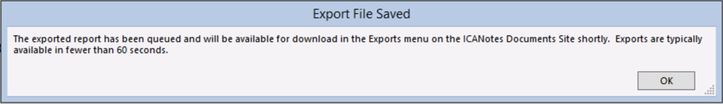 Screenshot for Data Export and Demographics Import