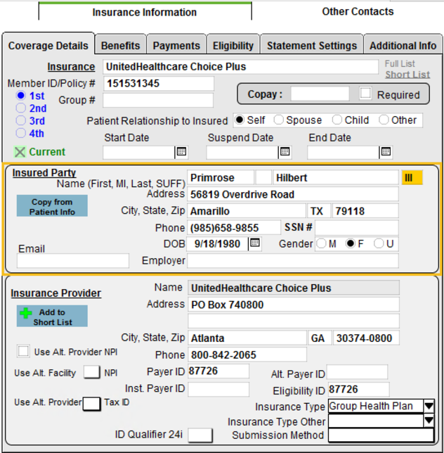 Suffix field in Demographics