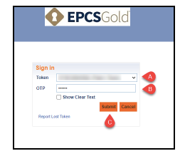 Screenshot for Cannot Sign and Send Controlled Substance Prescriptions (Update TOU)