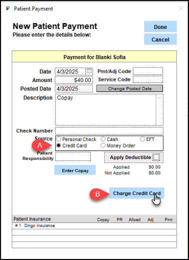 Screenshot for Credit Card Processing Through The Calendar