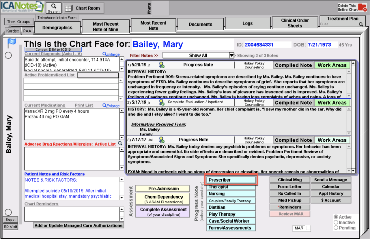 Screenshot for Creating Discharge Instructions