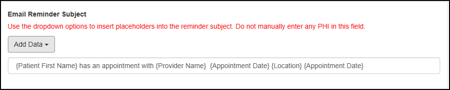 Screenshot for Custom Email Reminders