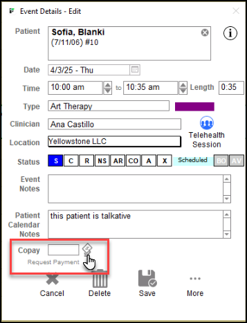 Screenshot for Credit Card Processing Through The Calendar