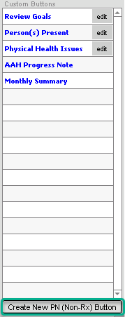Screenshot for Creating a BIRP Note