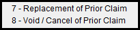 Screenshot for Claim Resubmission Code and Original Reference Number