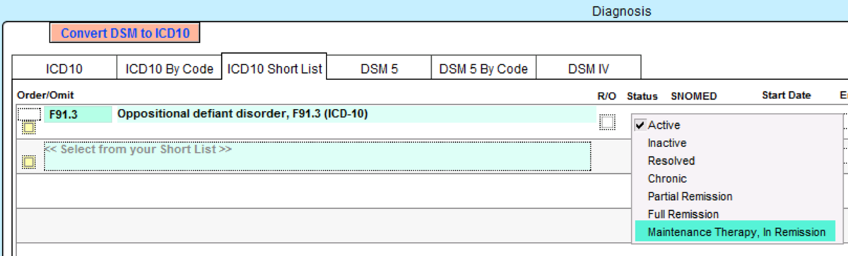 Maintenance Therapy, in Remission Status