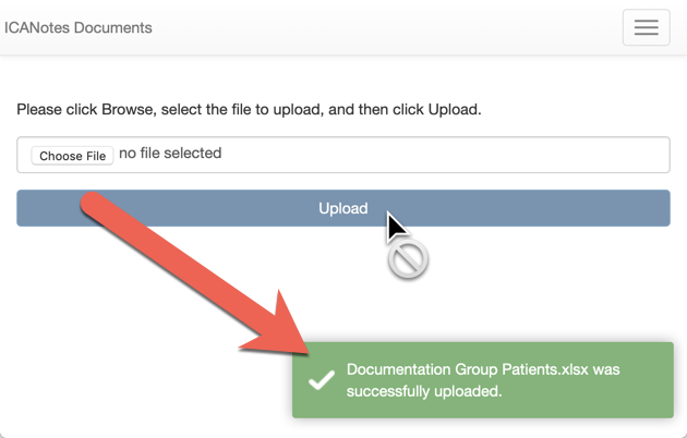 Screenshot for Data Export and Demographics Import