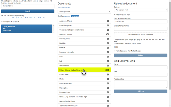 Screenshot for Patient Signature of Treatment Plan or Note via the Portal