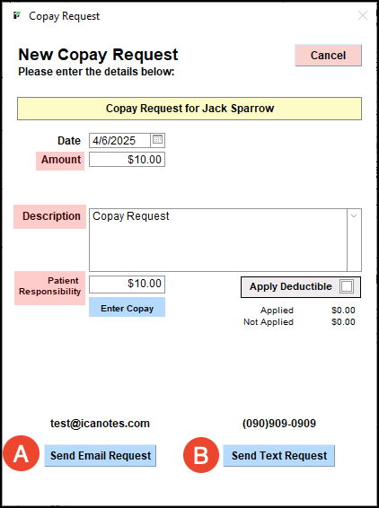 Screenshot for Requesting Client Payments via Stripe