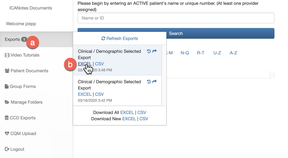 Screenshot for How to Find Who Has Patient Portal Enabled