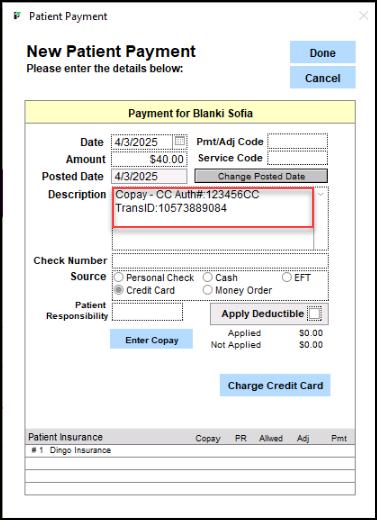Screenshot for Credit Card Processing Through The Calendar