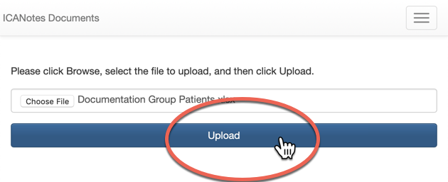 Screenshot for Data Export and Demographics Import