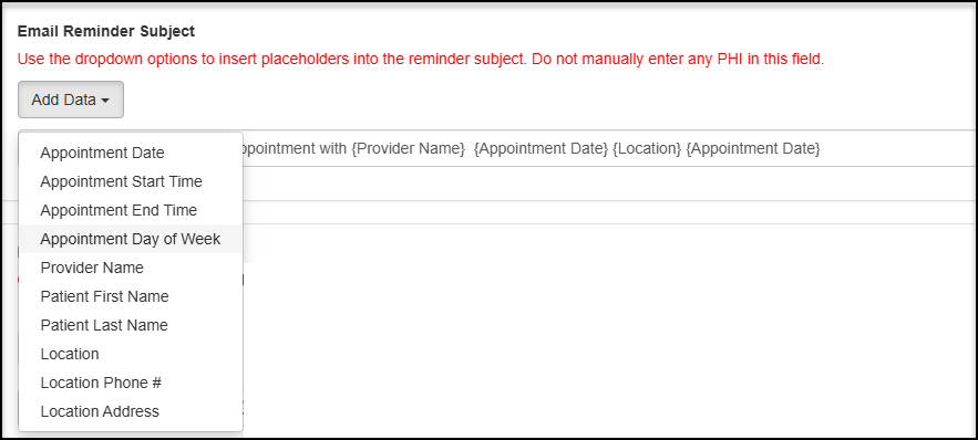 Screenshot for Custom Email Reminders