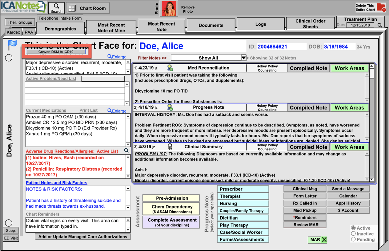Screenshot for Converting Diagnosis Codes to ICD-10